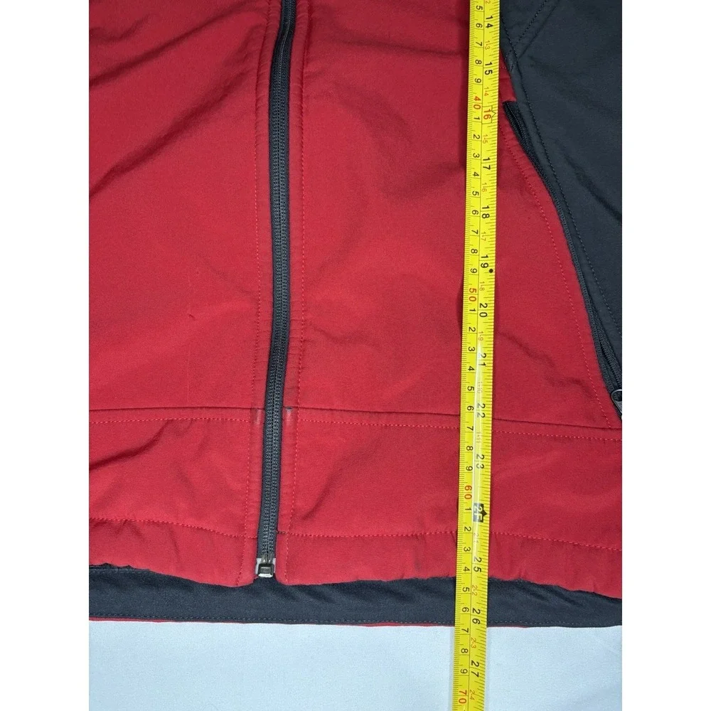 The North Face Shellrock Jacket Men's Medium‎ Red Fleece Lined Windwall Full Zip